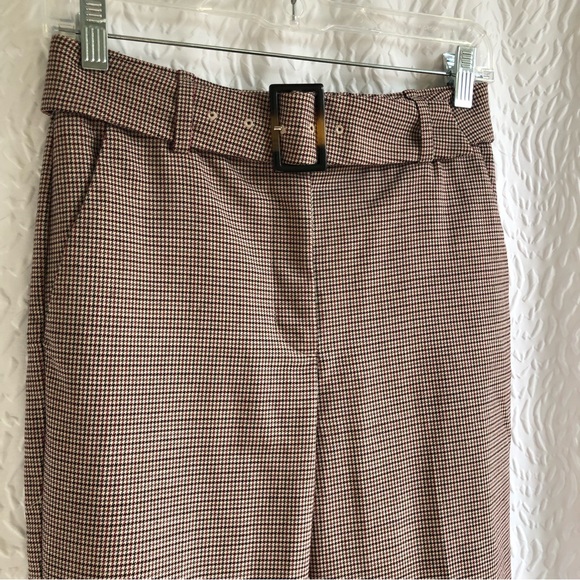 Aritzia Babaton Walker Check Pant Belted High-rise Cigarette Trouser Pant - Picture 4 of 16